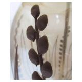 Matching Pair of Large Glass Table Lamps