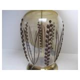 Matching Pair of Large Glass Table Lamps