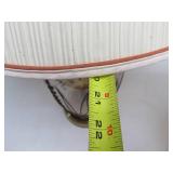 Matching Pair of Large Glass Table Lamps