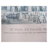 Original Antique 1888 SAINT PAUL ICE PALACE Tobacco Advertising Print