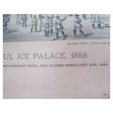 Original Antique 1888 SAINT PAUL ICE PALACE Tobacco Advertising Print