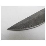 Excellent Custom Made Damascus Steel Knife w/Sheath