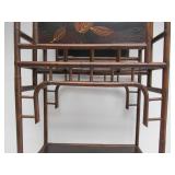 Nice Signed PALECEK Bamboo Motif Tall Magazine Rack Shelf