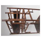 Nice Signed PALECEK Bamboo Motif Tall Magazine Rack Shelf