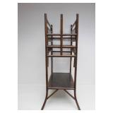 Nice Signed PALECEK Bamboo Motif Tall Magazine Rack Shelf