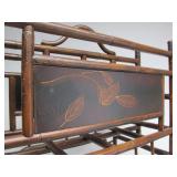 Nice Signed PALECEK Bamboo Motif Tall Magazine Rack Shelf