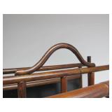 Nice Signed PALECEK Bamboo Motif Tall Magazine Rack Shelf