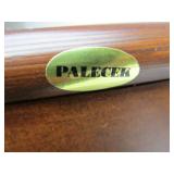 Nice Signed PALECEK Bamboo Motif Tall Magazine Rack Shelf