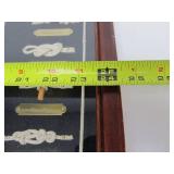 Nautical Theme Boat Knots Block & Tackle Shadowbox Display