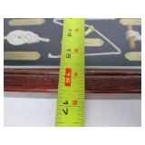 Nautical Theme Boat Knots Block & Tackle Shadowbox Display