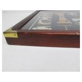 Nautical Theme Boat Knots Block & Tackle Shadowbox Display