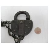 Large Antique Chicago, Rock Island & Pacific Railroad Lock