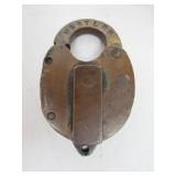 Antique Brass Minneapolis & St. Louis Railroad Lock