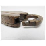 Antique Brass Minneapolis & St. Louis Railroad Lock