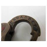 Antique Brass Minneapolis & St. Louis Railroad Lock