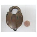 Antique Brass Minneapolis & St. Louis Railroad Lock
