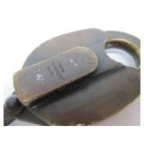 Antique Brass Railroad Lock
