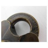 Antique Brass Railroad Lock