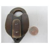 Antique Brass Railroad Lock