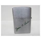 Vintage Zippo Lighter w/ Antique Tobacco Box & Victorian Sterling Silver Pocket Knife