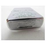 Vintage Zippo Lighter w/ Antique Tobacco Box & Victorian Sterling Silver Pocket Knife