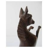 Carved Hardwood Rearing Horse Carving