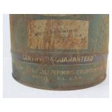 Old Vintage QUAKER STATE Wood Handle 5 Gallon Motor Oil Can