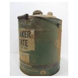Old Vintage QUAKER STATE Wood Handle 5 Gallon Motor Oil Can