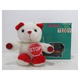 New in Box "Stoppie" Teddy Bear Car Breaklight