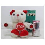 New in Box "Stoppie" Teddy Bear Car Breaklight