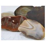 Group of Large Polished Agates