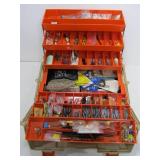Large FULL Fishing Tackle Box w/Tackle