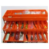 Large FULL Fishing Tackle Box w/Tackle