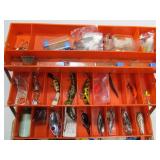 Large FULL Fishing Tackle Box w/Tackle