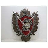 Large Vintage US MARINES Metal Wall Plaque