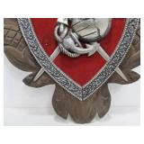 Large Vintage US MARINES Metal Wall Plaque