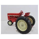2 Vintage Diecast International Tractors w/Trailers