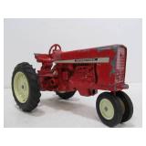 2 Vintage Diecast International Tractors w/Trailers