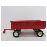 2 Vintage Diecast International Tractors w/Trailers
