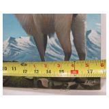 2 Vintage Signed Bolivian Oil on Canvas Paintings Featuring Alpacas