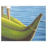 Lot of 4 Vintage Bolivian Oil on Canvas Paintings