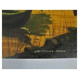 Lot of 4 Vintage Bolivian Oil on Canvas Paintings