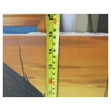 Lot of 4 Vintage Bolivian Oil on Canvas Paintings