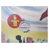 Orig Vintage 1954 Transogram SUPERMAN Board Game