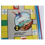 Orig Vintage 1954 Transogram SUPERMAN Board Game