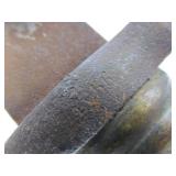 2 Orig Antique 19th Century Brass Handled French Bayonets w/Scabbards