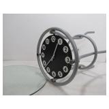 Beveled Glass Top Table w/Working Clock