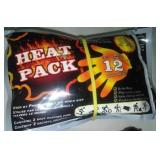 12 Heat Packs, 2 in each pack - hands or feet.