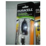 Duracell car chargers & audio cables. No name earbuds.