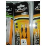 Duracell car chargers & audio cables. No name earbuds.
